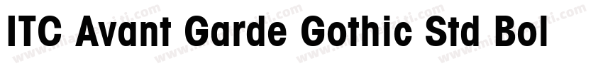 ITC Avant Garde Gothic Std Bold字体转换